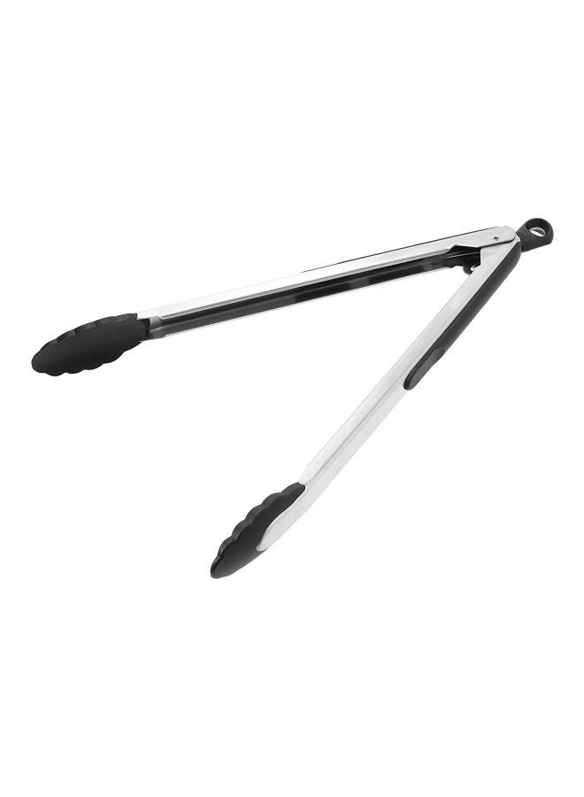 Tongs With Nylon Heads Silver/Black 12inch