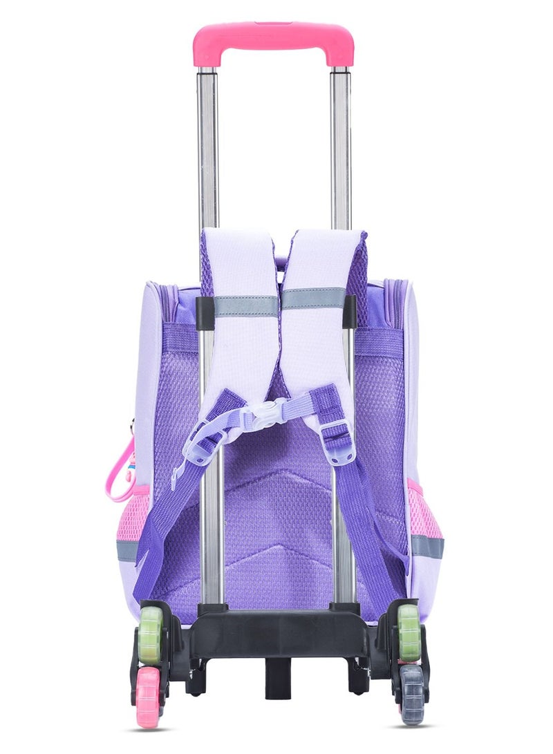 School Bag Unicorn With Trolley - Prince Purple