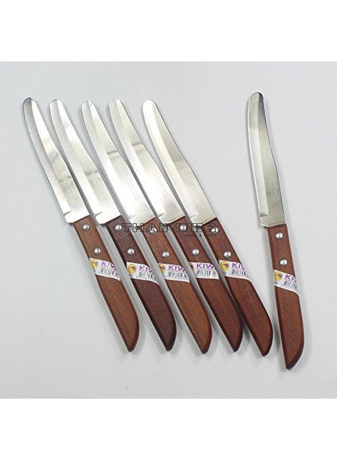 Thai Kitchen Steak Knives Stainless Steel Knives Kiwi 502 6 Pcs Per Set