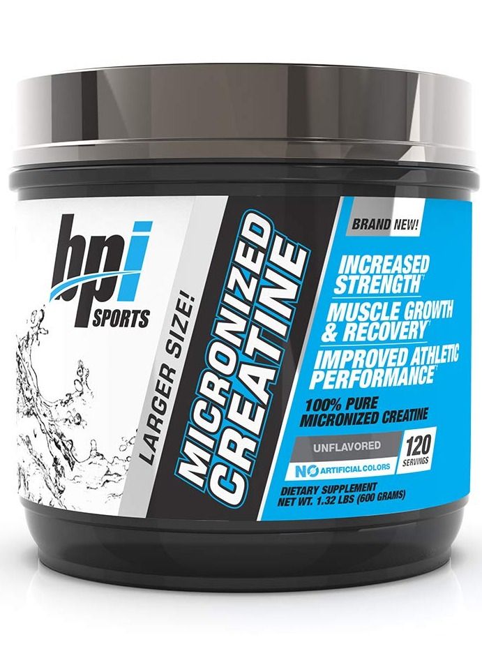 Bpi Sports Micronized Creatine Supplement, 600 g, Unflavored 120 Servings