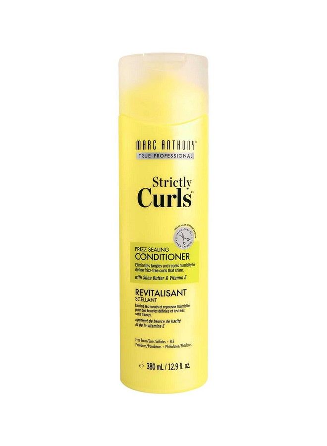 Strictly Curls Curl Defining Conditioner 12.9 Ounce Sulfatefree Conditioner For Curly Hair Or Wavy Hair Promotes Natural Smooth Shiny Looking Curls For Easy Styling