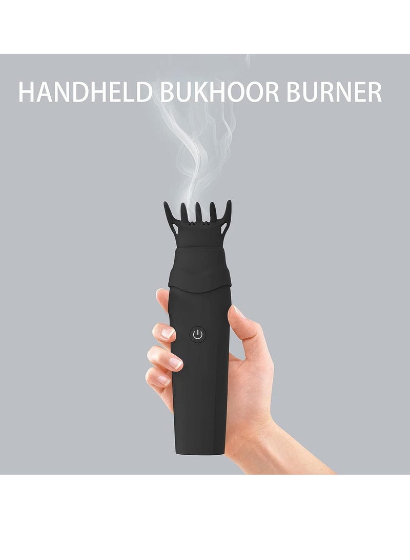 Electronic Portable Incense Burner With Hair Comb Black ‎340grams