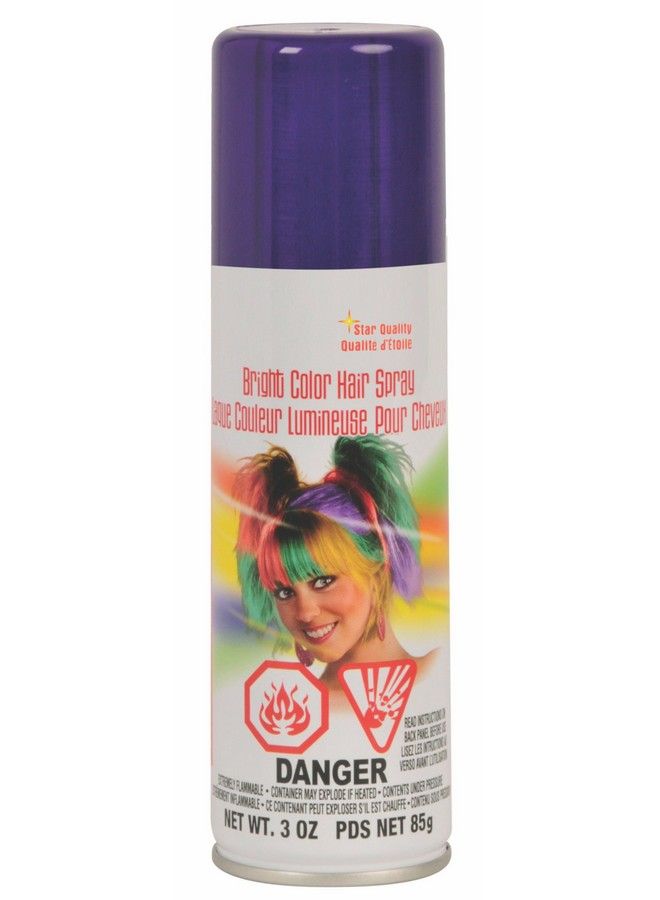 Bright Color Hairspray Purple