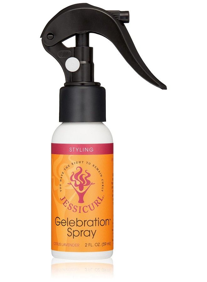 Gelebration Spray Citrus Lavender 2 Fl Oz. Curl Enhancer For Fine Hair With Flaxseed Extract Curl Styler For Wavy Hair Curly Hair Products