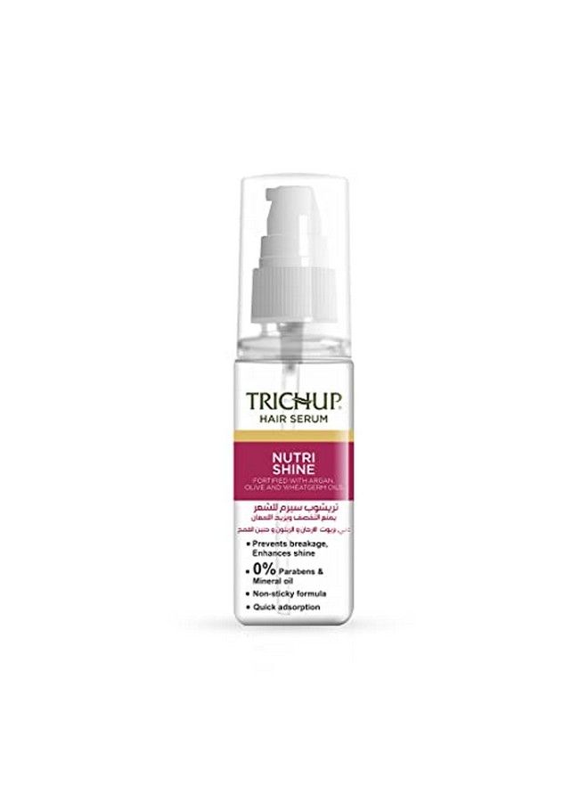 Nutrishine Hair Serum Fortified With Arganolive And Wheatgerm Oils 60 Ml