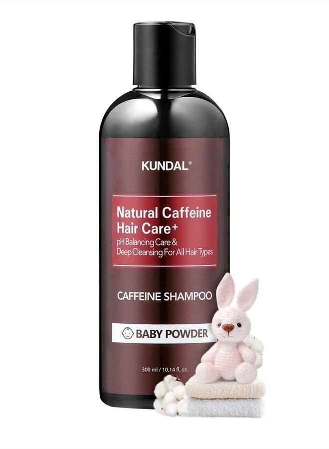 KUNDAL Baby Powder Anti-Hair Loss & Caffein Scalp Care Deep Cleansing For Hair Loss Shampoo 10.14 Fl Oz