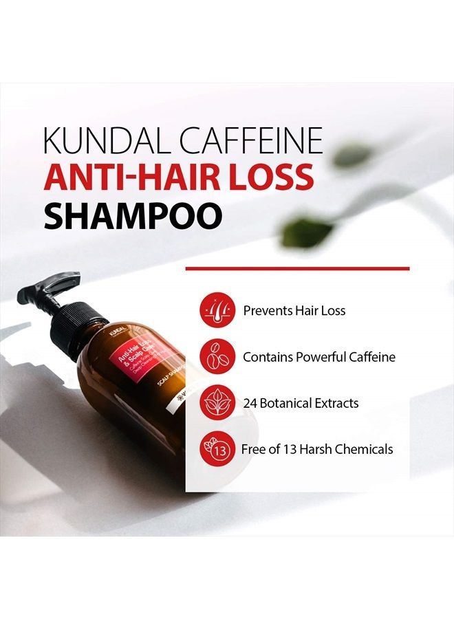 KUNDAL Baby Powder Anti-Hair Loss & Caffein Scalp Care Deep Cleansing For Hair Loss Shampoo 10.14 Fl Oz