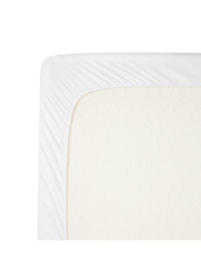 Brushed Cotton Fitted Waterproof Mattress Cot Bed 70x140x15 Cm
