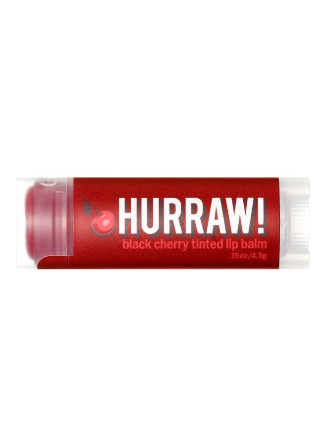 Hurraw! Black Cherry Tinted Lip Balm transparent