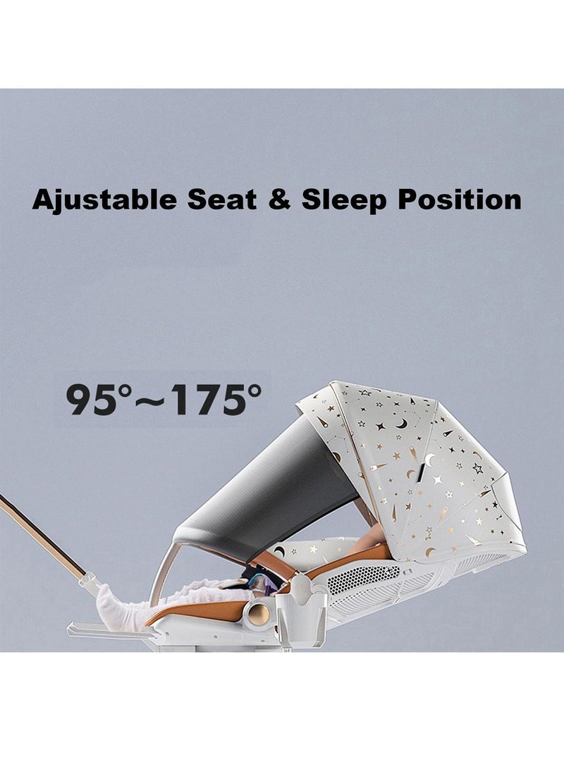 Lightweight Stroller with Aluminum Frame Infant Stroller for Newborn Babies Premium Quality fold Reversible