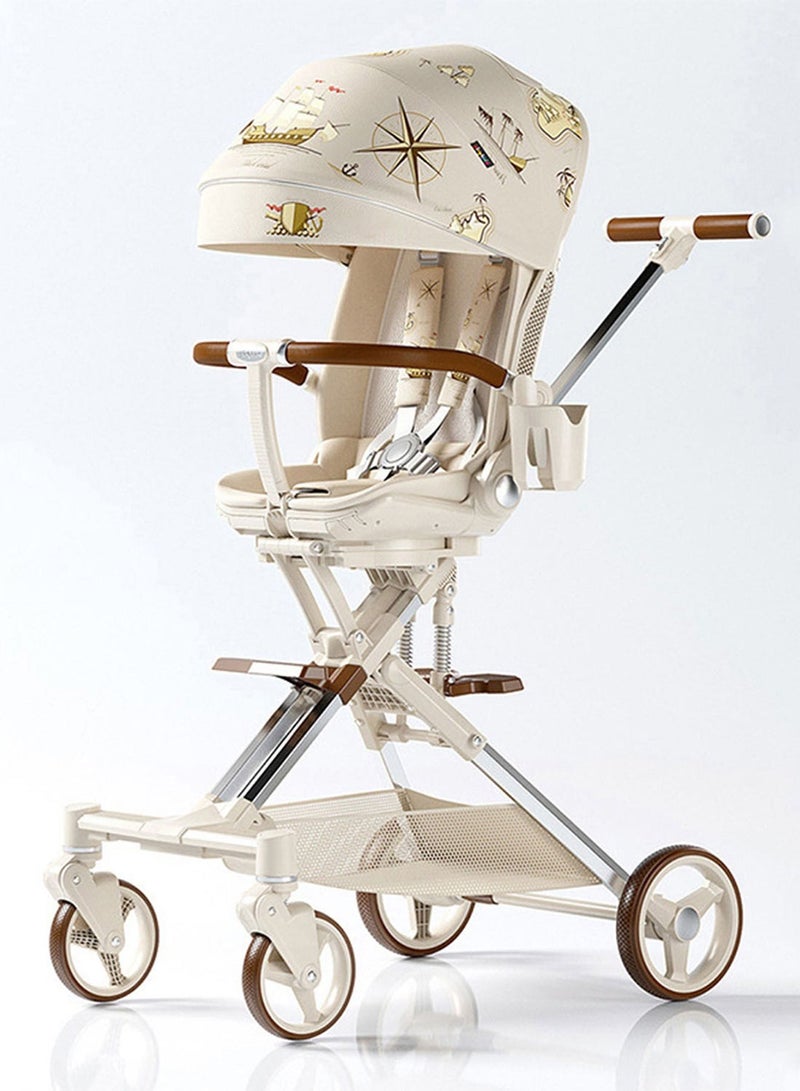Lightweight Stroller with Aluminum Frame Infant Stroller for Newborn Babies Premium Quality fold Reversible