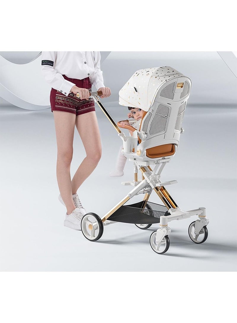 Lightweight Stroller with Aluminum Frame Infant Stroller for Newborn Babies Premium Quality fold Reversible