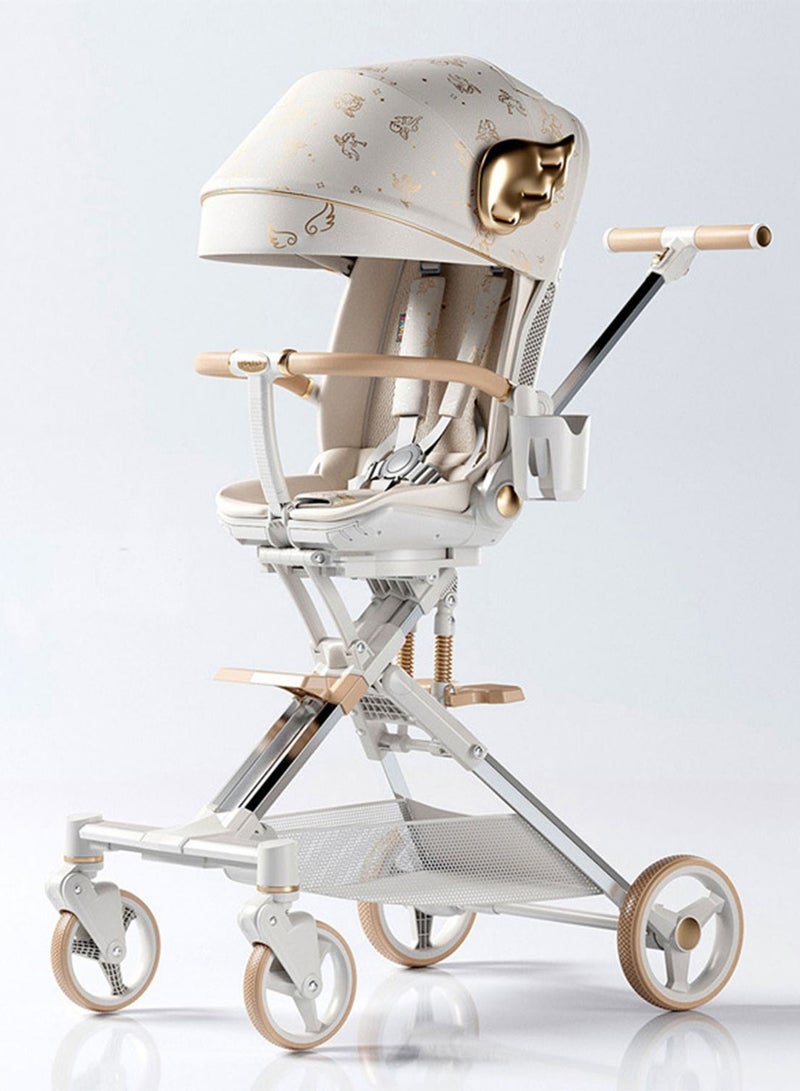 Lightweight Stroller with Aluminum Frame Infant Stroller for Newborn Babies Premium Quality fold Reversible