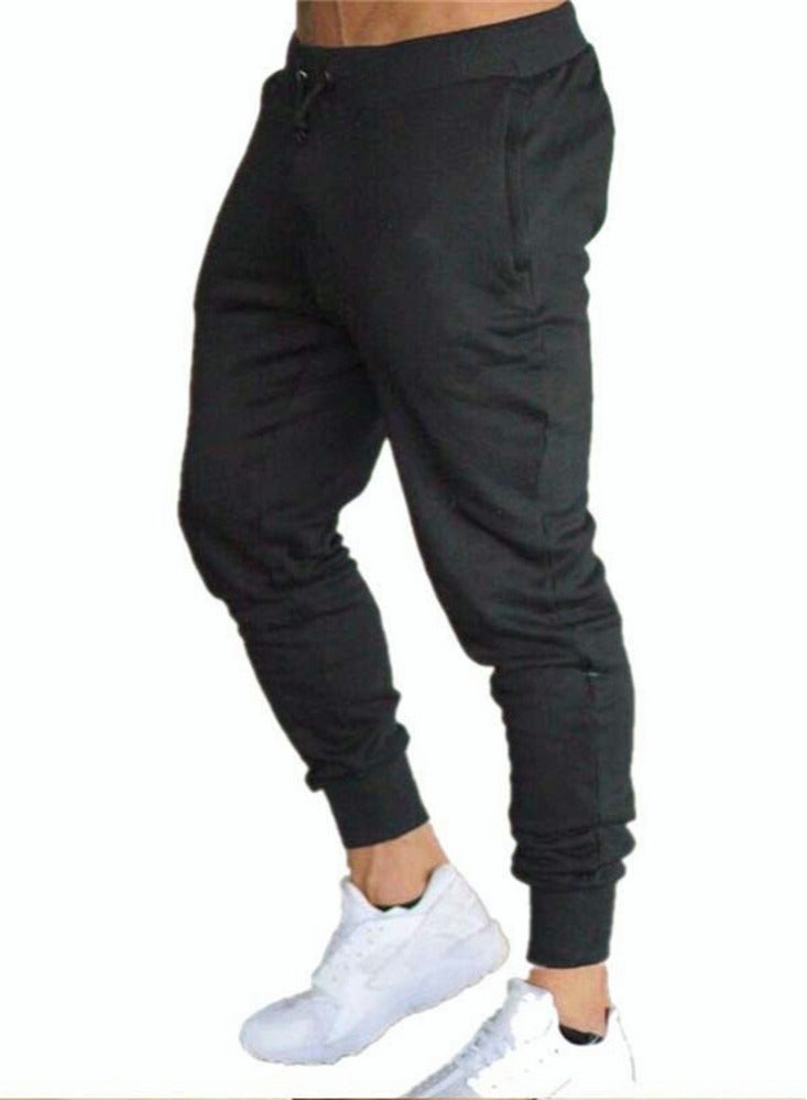 Men's Sports Pants Casual Drawstring Sweatpants Running Jogging Workout Athletic Fitness Trousers With Pockets