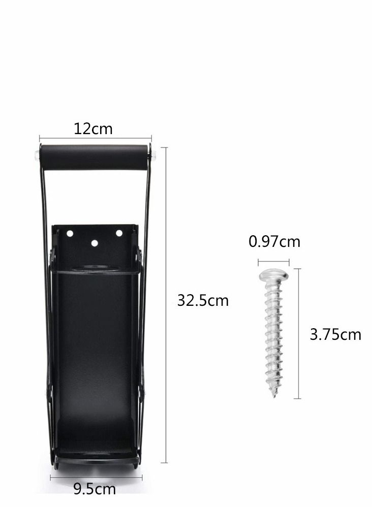 Metal Can Crusher, Heavy-Duty Wall-Mounted Smasher for Aluminum Seltzer, Soda, Beer Cans and Bottles for Recycling, Gadgets for Home, Black