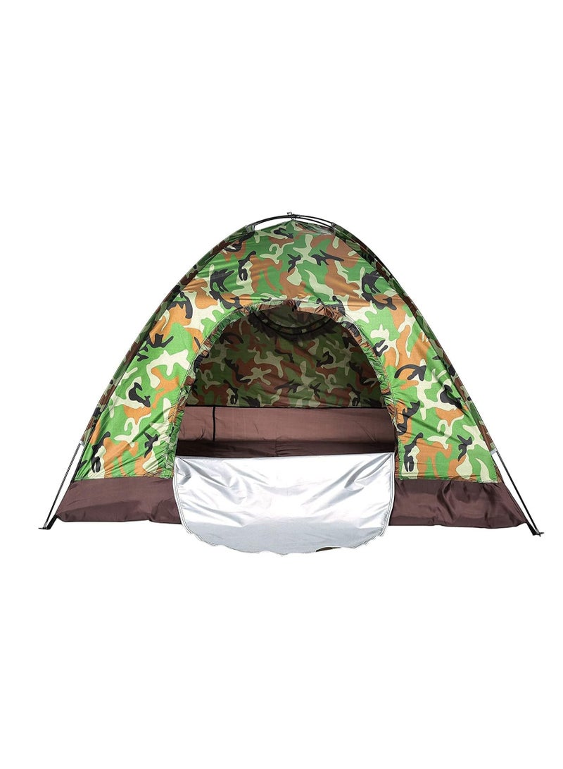 Waterproof windproof ultraviolet-proof outdoor travel camping 2-3 people camouflage multifunction rainning proof tent