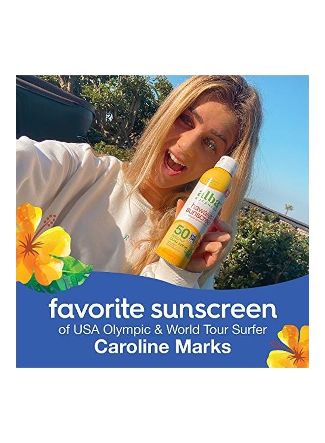 Hawaiian Sunscreen Clear Spray White 177ml