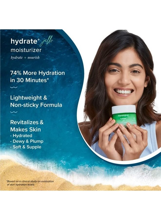 Hydrate Gel Moisturizer with Coconut Water & Hyaluronic Acid for Deep Hydration Oil Free Formula 100G