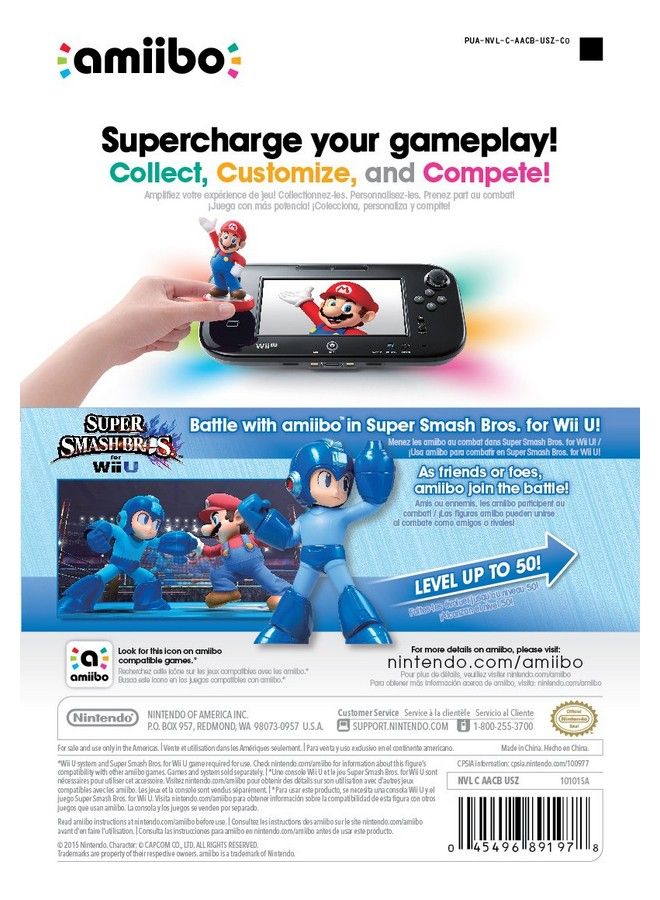 Mega Man Amiibo (Super Smash Bros Series)