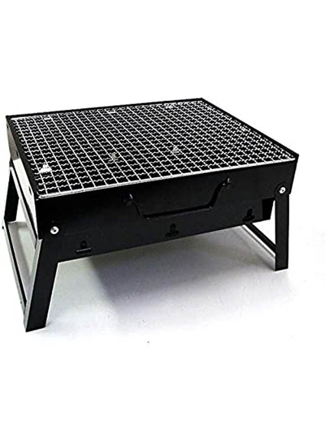 Portable & Foldable Charcoal Barbeque Grill Black