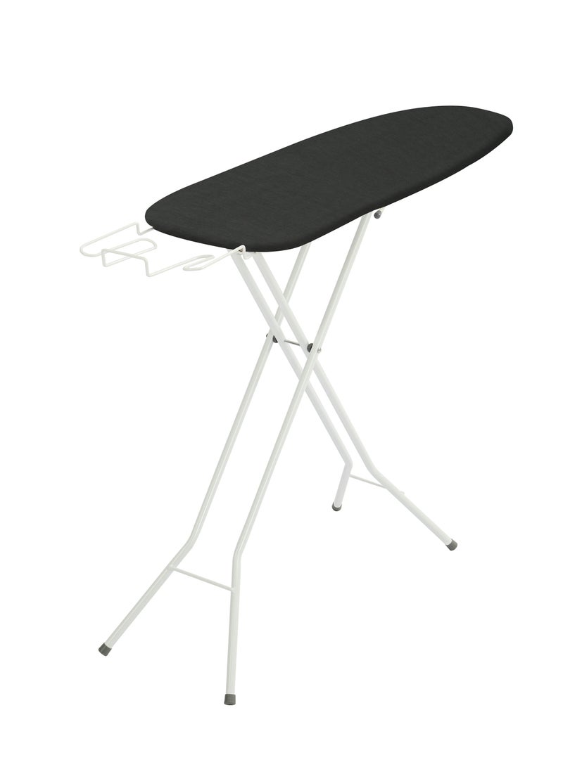 Iron Board Virgin Black Ironing Board with Iron Holder Foldable And Adjustable 96x30cm