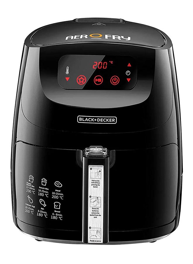 XL Digital Air Fryer With Rapid Hot Air Convection Technology For Frying, Grilling, Broiling, Roasting, and Baking 1.2KG/ 5.0 L 1500.0 W AF600-B5 Black