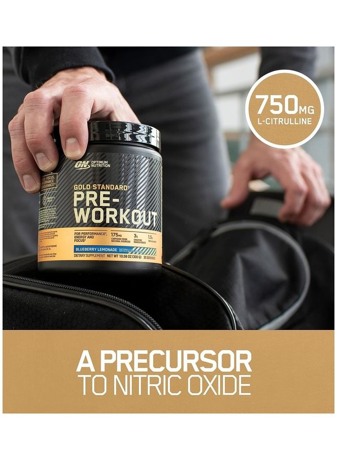 Gold Standard Pre-Workout Blueberry Lemonade 300G 30 Servings