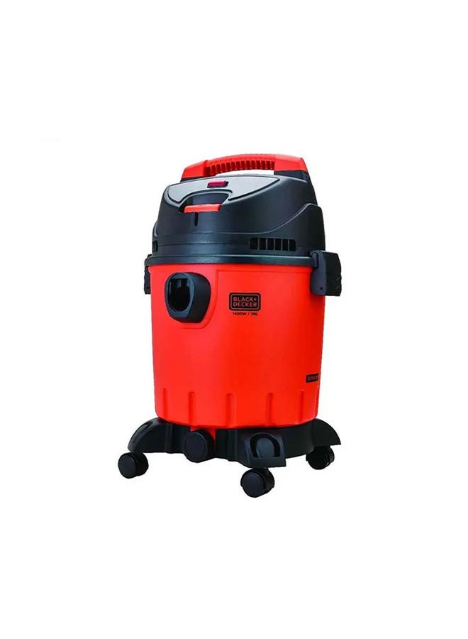 Drum Vacuum Cleaner With Wet And Dry Function 20 L 1400 W WDBD20-B5 Orange/Black