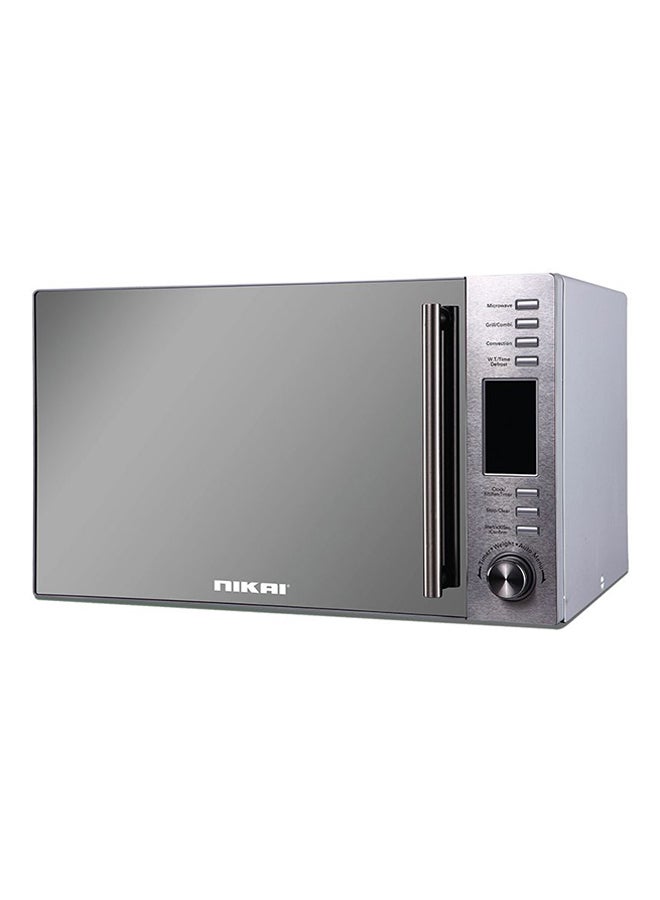 Microwave Oven, Grill Function, Digital Control, Mirror Finish, Defrost By Timing And Weight, Cooking End Signal, Child Safety Lock, Stainless Steel Panel 30 L 900 W NMO300MDG Silver