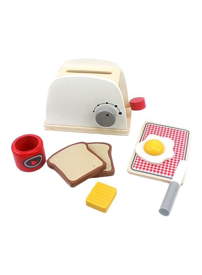 Wooden Toasters Bread Maker Kitchen Pretend Play