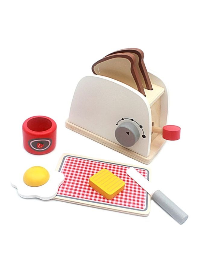 Wooden Toasters Bread Maker Kitchen Pretend Play