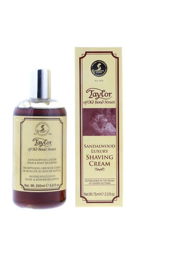 Sandalwood Hair & Body Shampoo And Shaving Cream Tube Gift Box