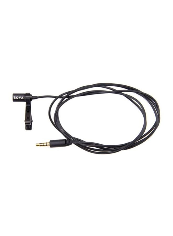 Omni-Directional Lavalier Microphone For iPhone & Smartphones BY-LM10 Dark Black