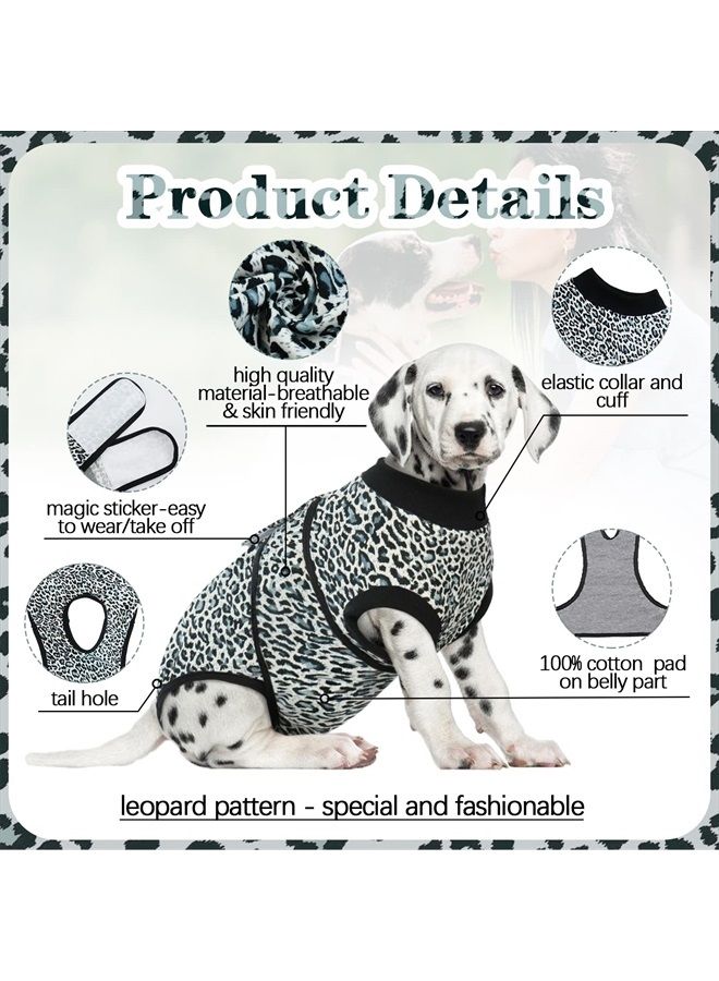 Dog Surgery Recovery Suit, Recovery Suit for Female Male Dogs, Dog Onesie After Surgey Spay Neuter, Anti-Licking Pet Surgical Recovery Snugly Suit, Bodysuit for Abdominal Wounds Skin Disease