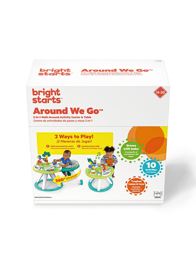 Around We Go 2In1 Activity Center Neutral