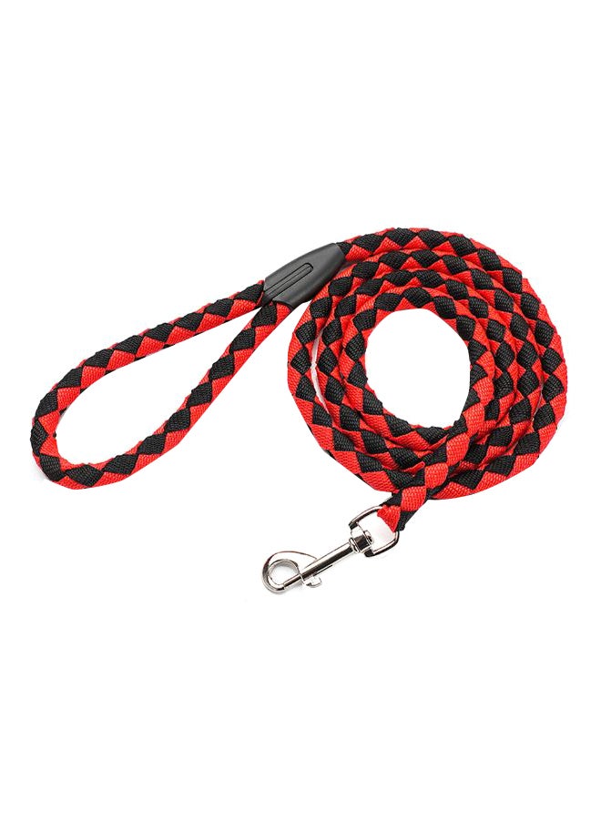 Dog Walking Leash Rope Red/Black 1.5meter