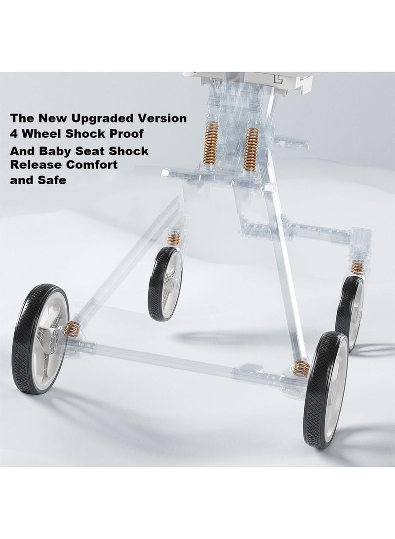 Lightweight Stroller with Aluminum Frame Infant Stroller for Newborn Babies Premium Quality fold Reversible
