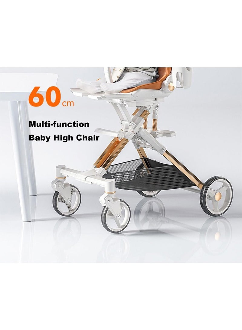 Lightweight Stroller with Aluminum Frame Infant Stroller for Newborn Babies Premium Quality fold Reversible