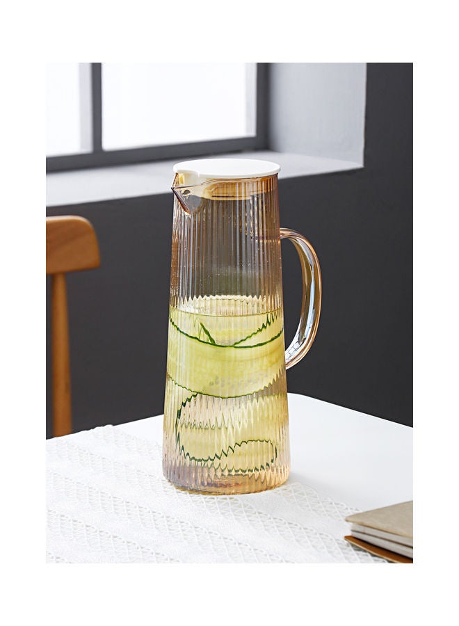 Nordic Fresh Striped Glass Kettle Brown