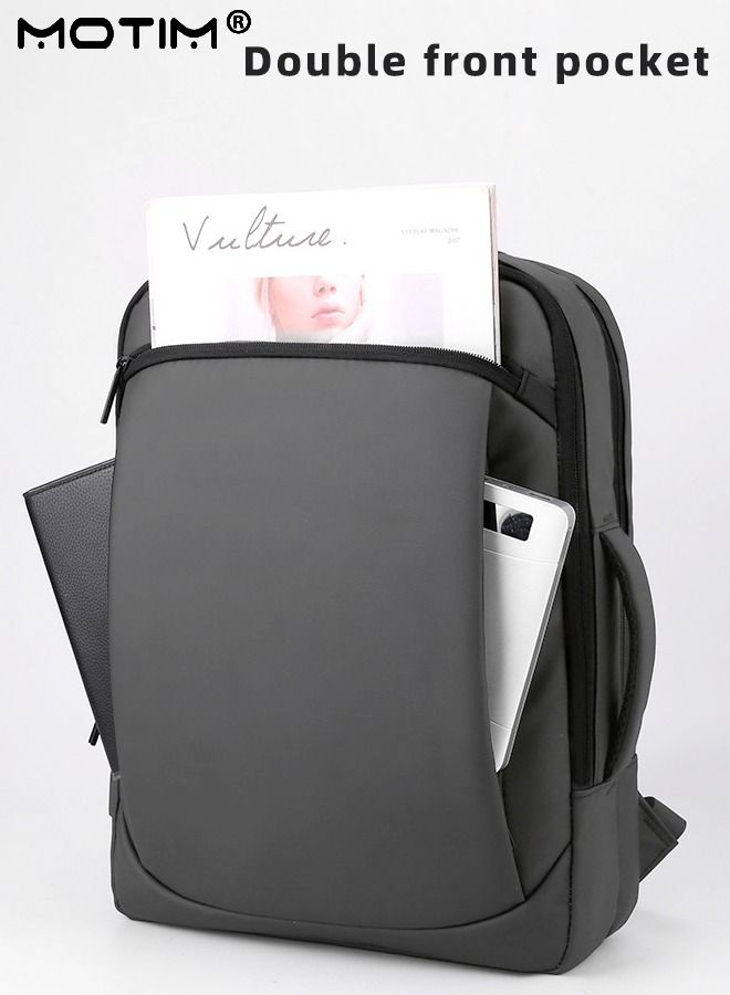 Travel Laptop Backpack, Anti-Theft Durable Laptop Backpack with USB Charging Port, Waterproof Computer Bag Fits 15.6 Inch Laptop Notebook with Independent Computer Compartment, Large Capacity