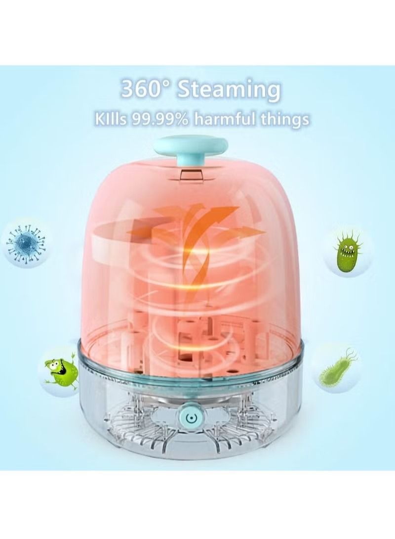 Bottle Sterilizer, Baby Bottle Steam Sterilizer Sanitizer for Baby Bottles Pacifiers Breast Pumps Large Capacity