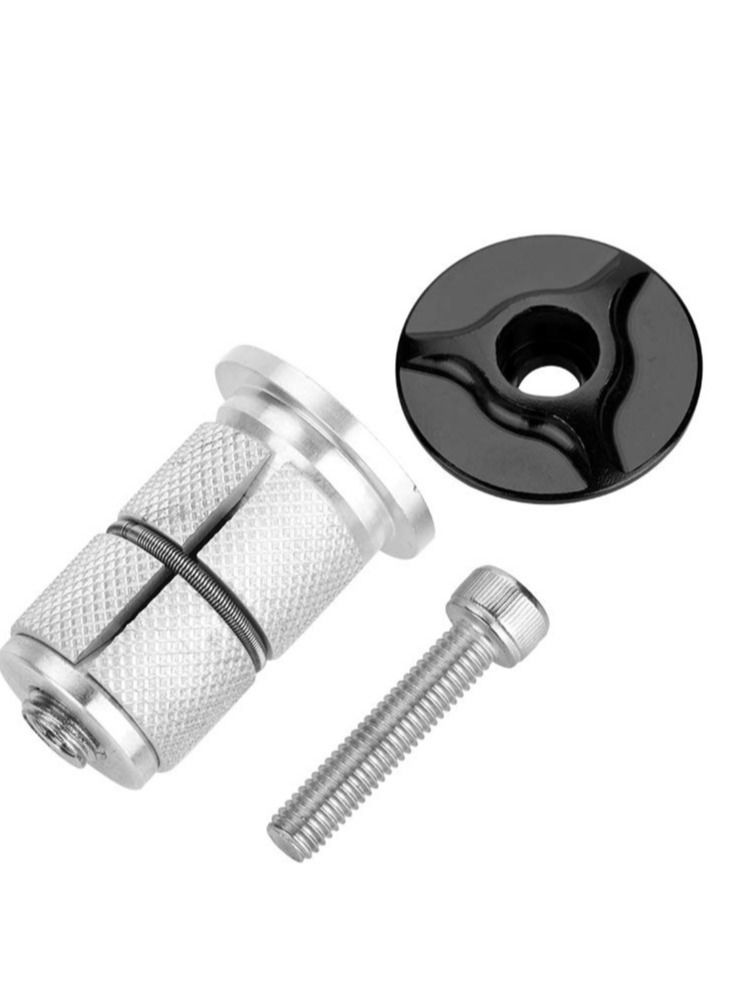 Bike Headset Top Cover Expander Plug Aluminum Alloy Stem Headset Replacement for MTB BMX Mountain Road Bike Cycle