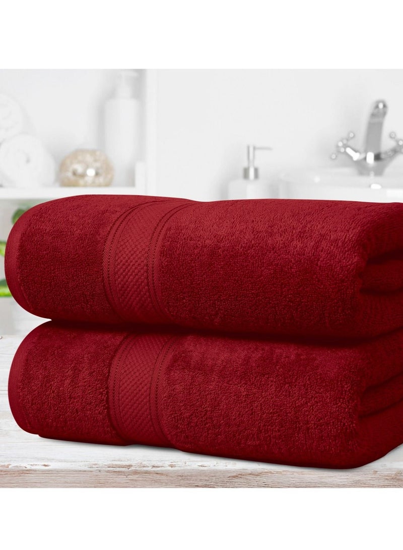 Bliss Casa Cove 100% Cotton Bath Towels (4 Pack, 50 x 90 CM) 500 GSM Cotton Bath Towel Set for Home, Hotels, Pool & Beach