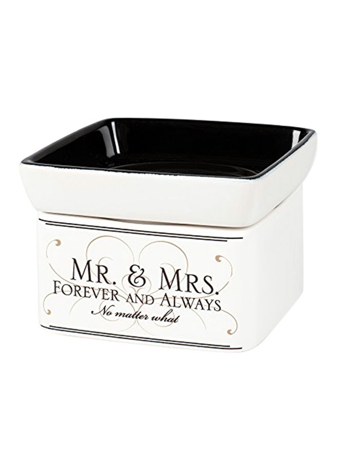 Mr And Mrs Forever Always Electric 2 In 1 Jar Candle Wax Tart Oil Warmer