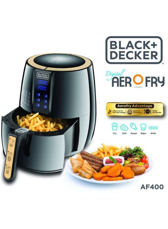 Aerofry Digital Air Fryer 4 L 1500 W AF400 Black/Gold