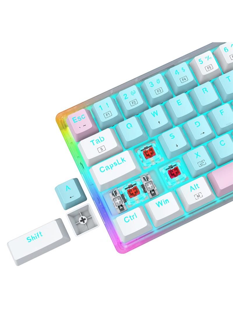 Z-11T 61 keys RGB Mechanical Gaming Keyboard Red Switch