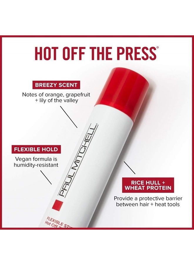 Hot Off The Press Thermal Protection Hairspray, Perfect Prep + Finish For Heat Styling, All Hair Types, 6 oz.