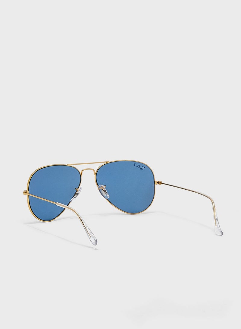 0Rb3025 Aviator Large Metal Sunglasses