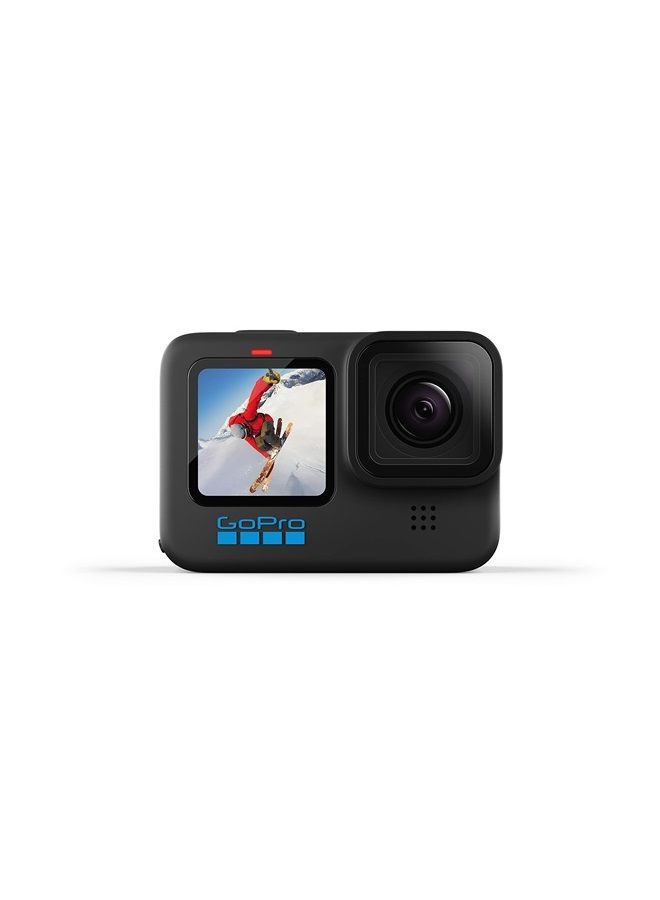 HERO10 Black - Waterproof Action Camera with Front LCD and Touch Rear Screens, 5.3K60 Ultra HD Video, 23MP Photos, 1080p Live Streaming, Webcam, Stabilization