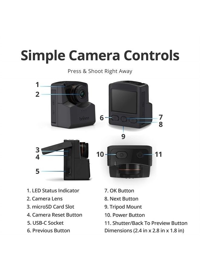 TLC2020 Time Lapse Camera, 99-Day Battery Life, Multiple Modes (Step Video/Stop Motion/Still), Flexible Schedule, Easy Installation, HD 1080p, BBT2000 Accessory Bundle (Camera Mount/Wall Clip)